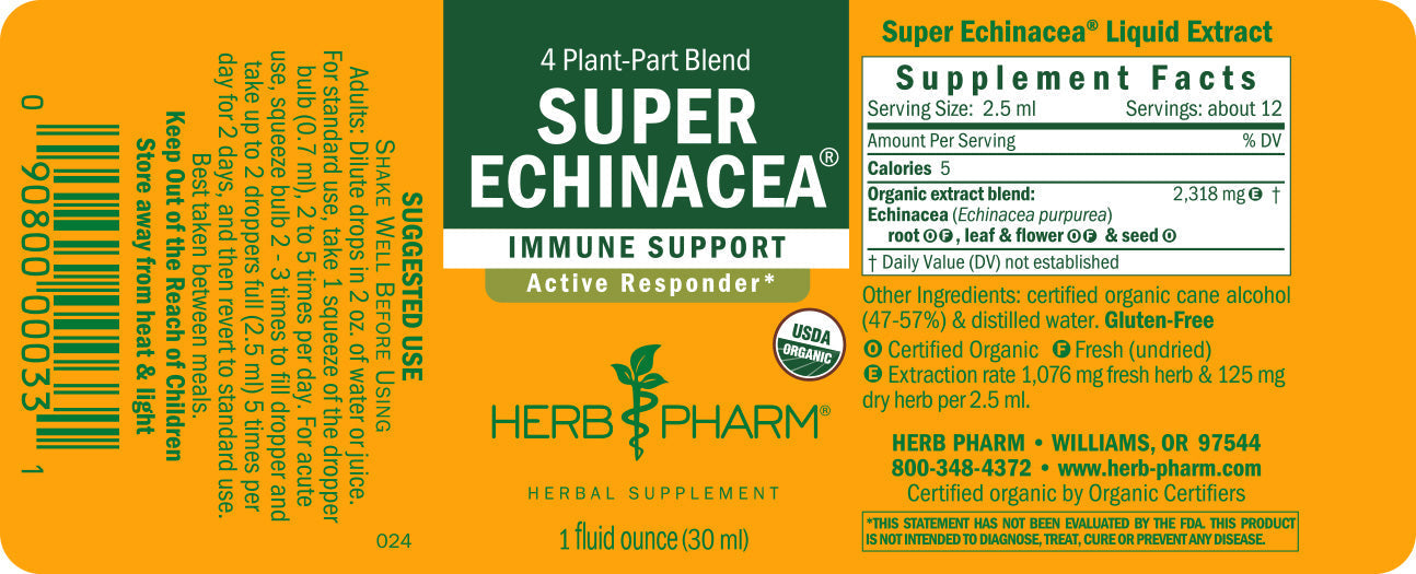 Herb Pharm Super Echinacea, 2 Oz Liquid Extract