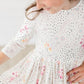 SALE Whimsical Wildflowers 3/4 Sleeve Pocket Twirl Dress