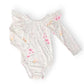 Whimsical Wildflowers L/S Flutter Sleeve Leotard