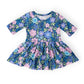 Whimsy 3/4 Sleeve Twirl Bodysuit