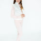 White Checker Puffer Vest