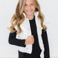White Checker Puffer Vest