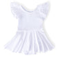 White S/S Twirl Leotard