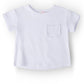 White Ruffle Pocket Tee
