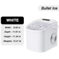 Portable Countertop Ice Maker Machine – Fast Ice Making, 2 Ice Sizes