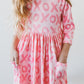 XOXO 3/4 Sleeve Pocket Twirl Dress
