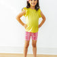Yellow S/S Ruffle Tee