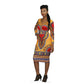 African Print Dashiki Midi Dress