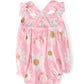You are My Sunshine Ruffle Cross Back Romper