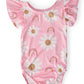 You are My Sunshine S/S Flutter Sleeve Leotard