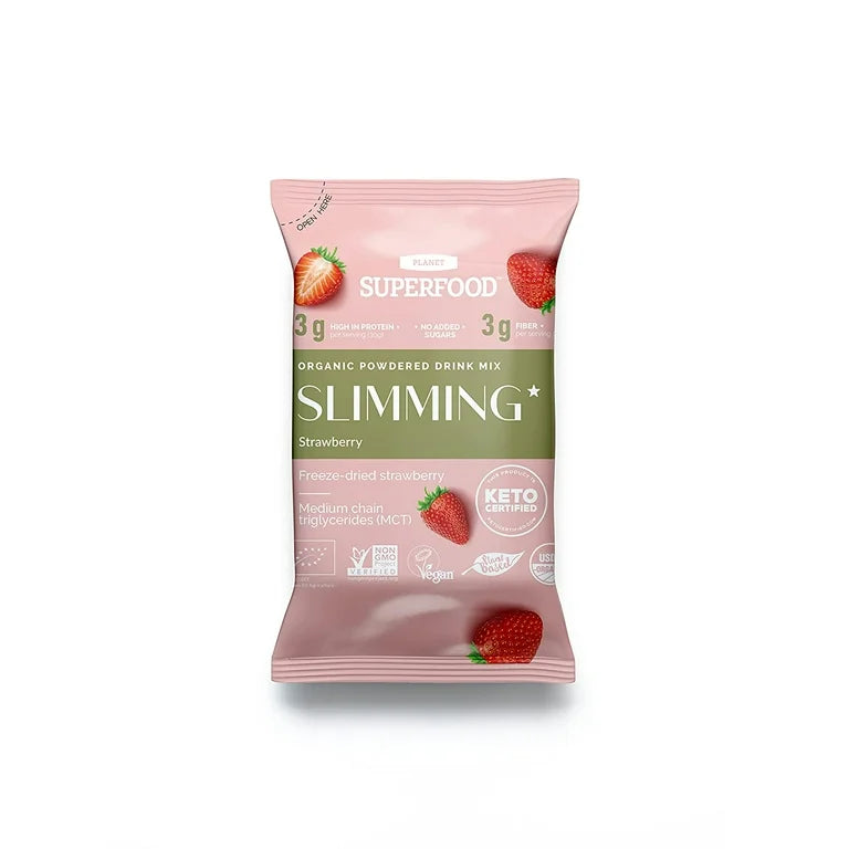 Planet Superfood - Organic Strawberry Protein Powder, 10.6 oz (Case of 6) - Plant Based Protein