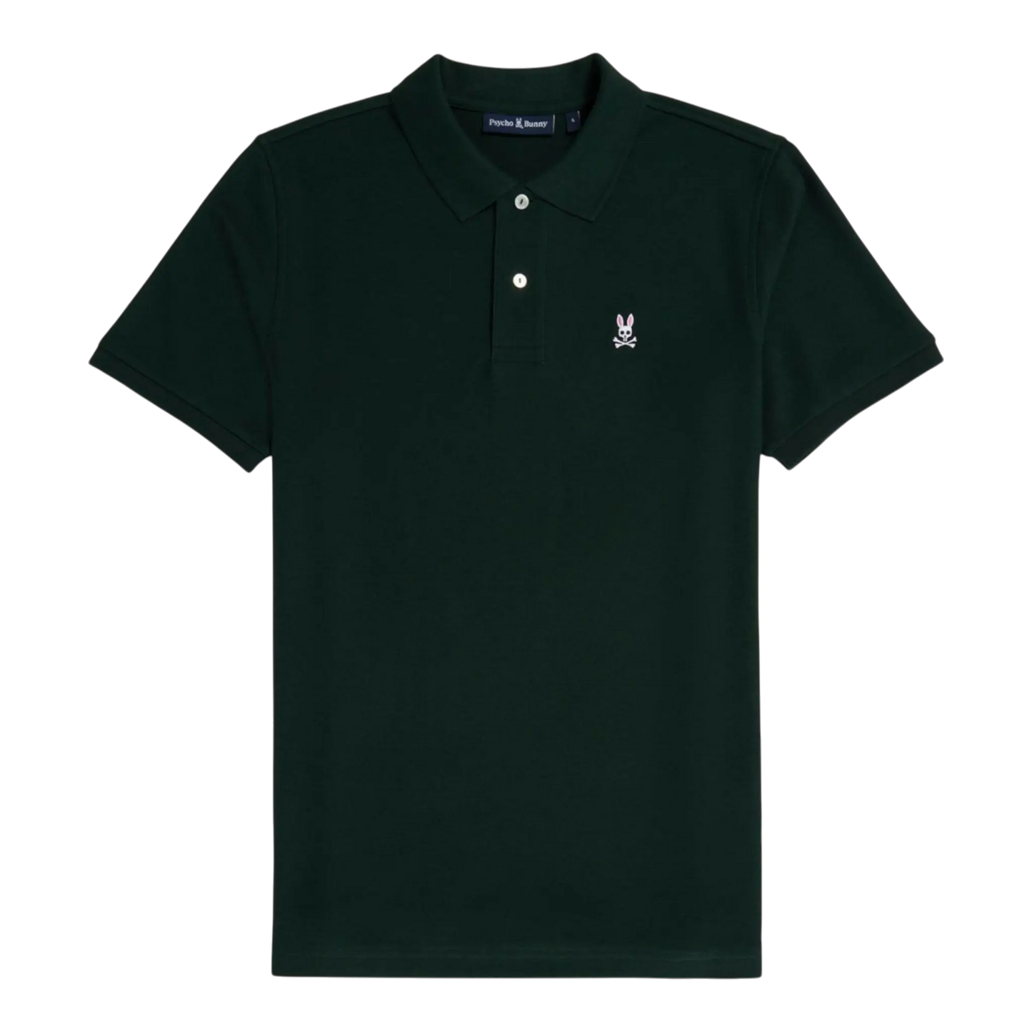 Psycho Bunny Classic Pique Men Polo Shirt Forest Green