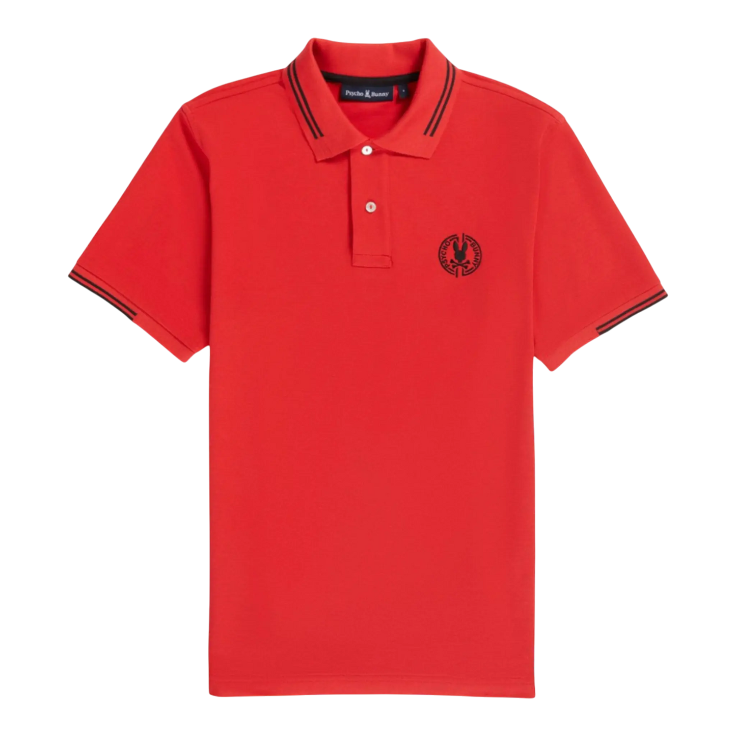 Psycho Bunny Santa Fe Pique Men Polo Shirt Chili Red