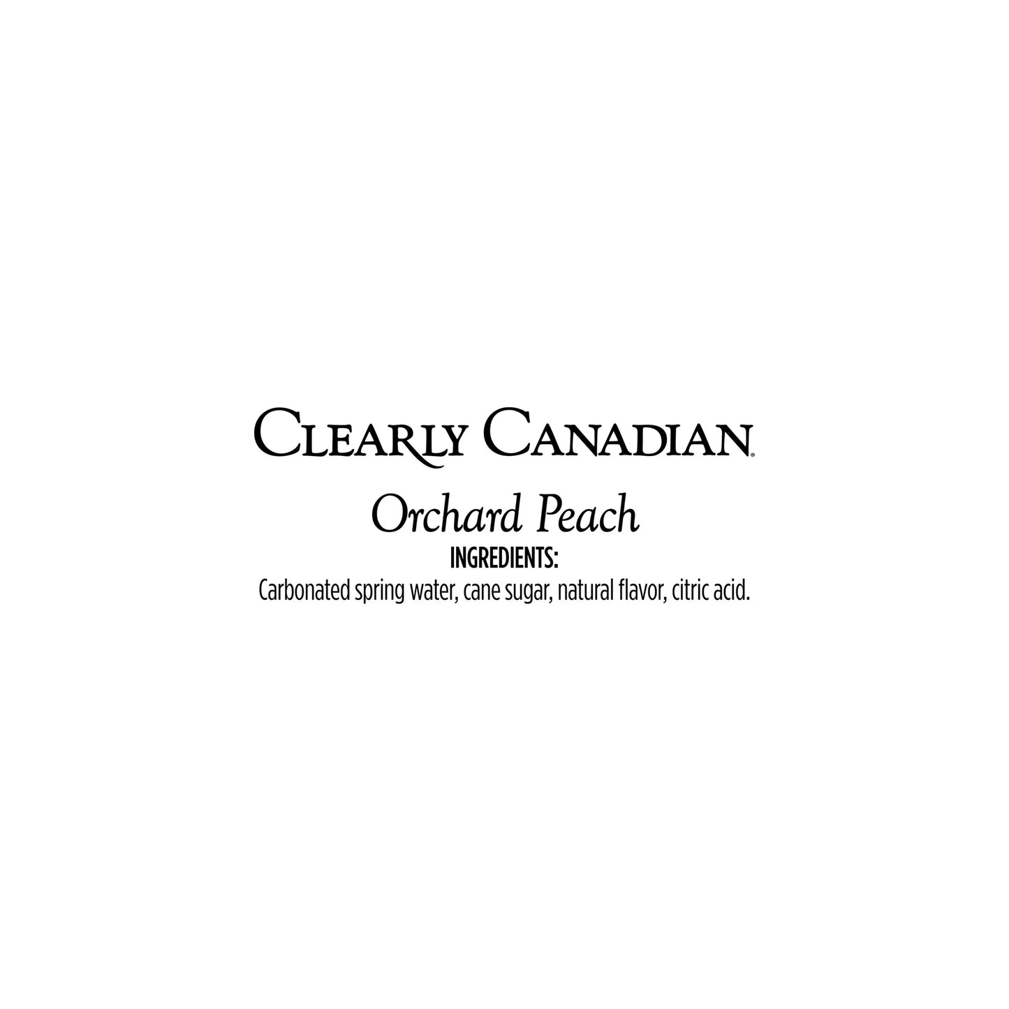 Clearly Canadian Orchard Peach Sparkling Water, Naturally Flavored, 12-Pack, 11 fl oz Each