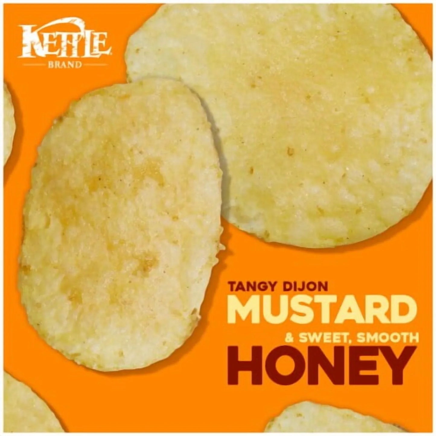 Kettle Brand Honey Dijon Potato Chips, Kettle Cooked, Non-GMO, 13 oz Bag, Case of 9