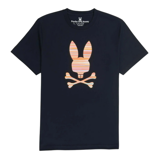 Psycho Bunny Newell Graphic Men Big and Tall T-Shirt Navy