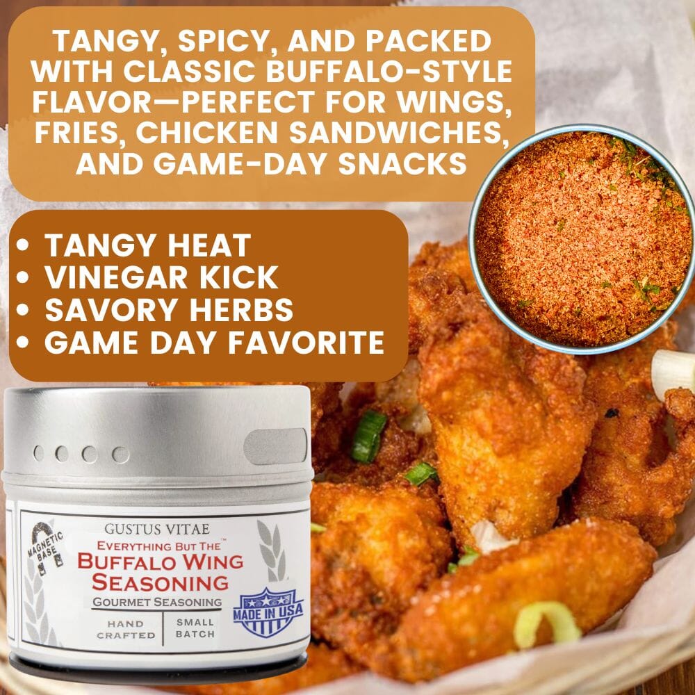 All American Wings Seasoning Set | Gift Packaged Spice Collection | Set of 6