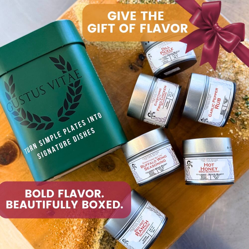 All American Wings Seasoning Set | Gift Packaged Spice Collection | Set of 6