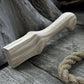 Ash Wood Handle for Adze or Axe, 23 cm (9.06 inches) with Red Oak Wedges