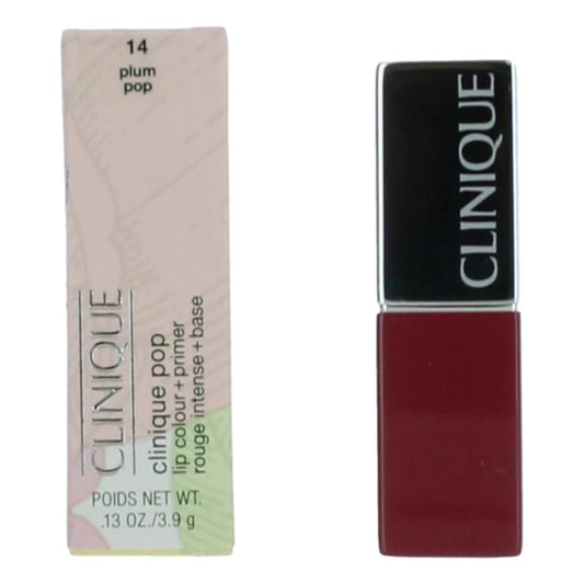 Clinique Pop, .13 oz Lip Colour + Primer- 14 Plum Pop
