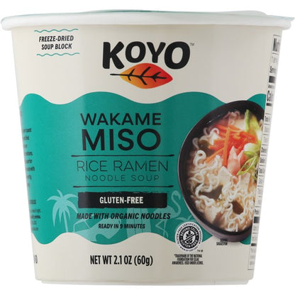 Koyo Wakame Miso Ramen (6 Pack, 2.1-Ounce Packs)