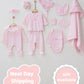 Ann Pink Newborn Coming Home Set (11 Pcs)