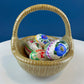 Ceramic Egg Basket. Gold Brown Serving Bowl or Modern Farmhouse Serving Dish. Decorative or Utalitarian. Housewarming Gift. Easter Decor.