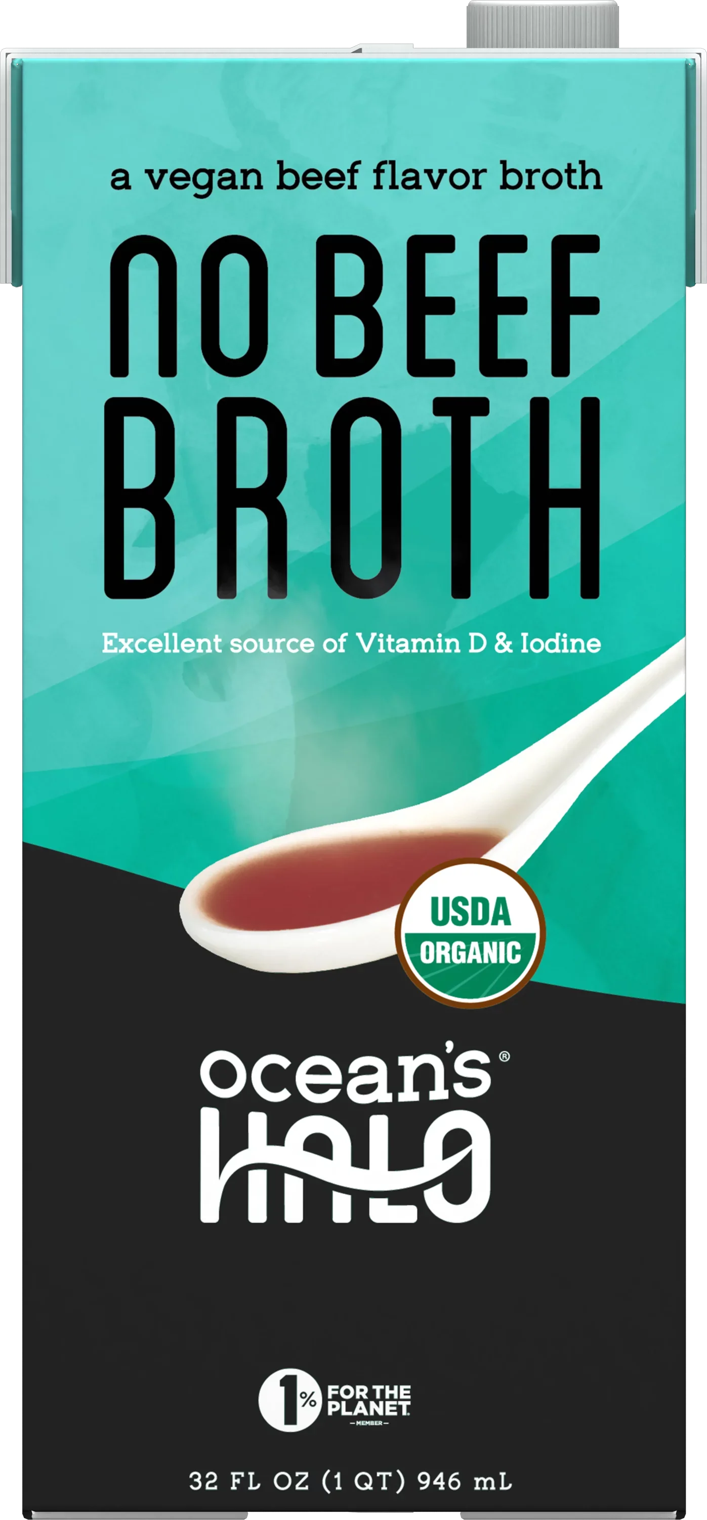 Ocean's Halo Beef-Free Broth (Pack of 6-32 Oz)