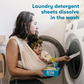 Ecosnext Free and Clear Liquidless Laundry Detergent Sheets, Eco-Friendly, Case of 10 (50 Sheets)