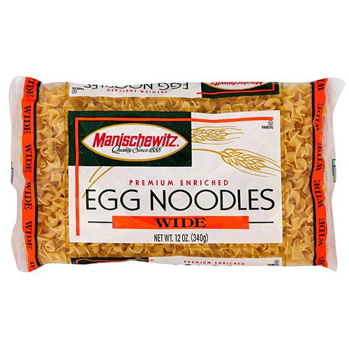 Manischewitz Wide Egg Noodles, 12 Oz (Pack of 12)
