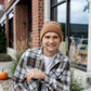 HAAKWEAR Traditional Camel Brown Beanie | Classic Cuffed Knit Hat | Made in USA