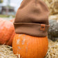 HAAKWEAR Traditional Camel Brown Beanie | Classic Cuffed Knit Hat | Made in USA