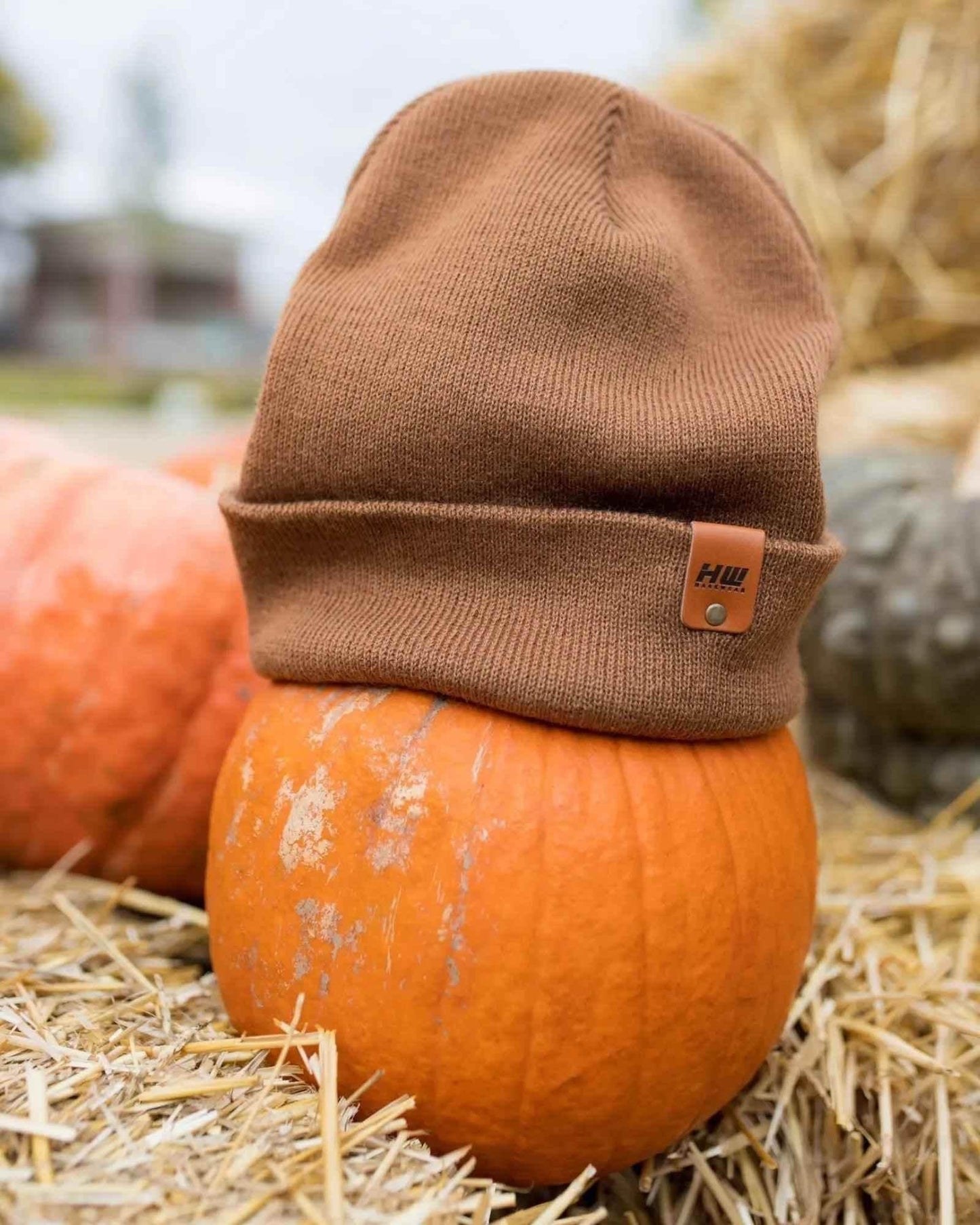 HAAKWEAR Traditional Camel Brown Beanie | Classic Cuffed Knit Hat | Made in USA