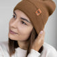 HAAKWEAR Traditional Camel Brown Beanie | Classic Cuffed Knit Hat | Made in USA