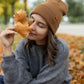 HAAKWEAR Traditional Camel Brown Beanie | Classic Cuffed Knit Hat | Made in USA