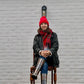 Classic Cuffed Pom Pom Beanie, Scarlet Red