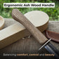 Beginner’s Woodcarving Knife with Leather Sheath, 6 cm (2.36 inches)