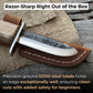 Beginner’s Woodcarving Knife with Leather Sheath, 6 cm (2.36 inches)