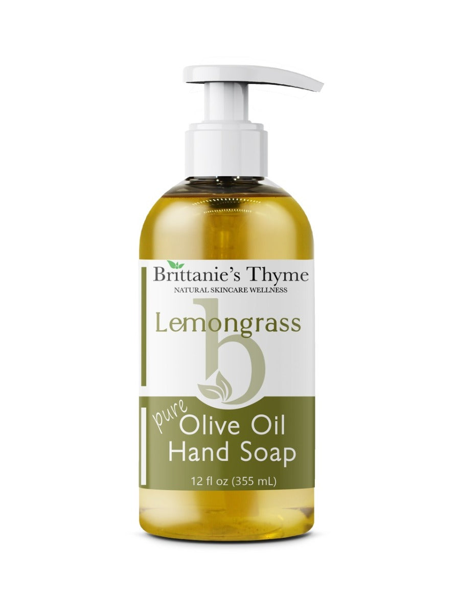 Brittanie's Thyme Hand Soap Liquid Lemongrass (Pack of 6 - 12 Fl Oz)
