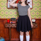 Harper Skater Skirt in Black