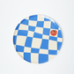 Little Chef Checkered Party Plates (9 Inch, 12 Count) | Kids Cooking Birthday Party Supplies | Colorful Checkerboard Paper Plates