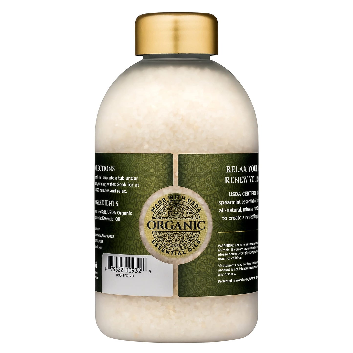 Bokek Dead Sea Bath Salt with Spearmint, 21 oz.