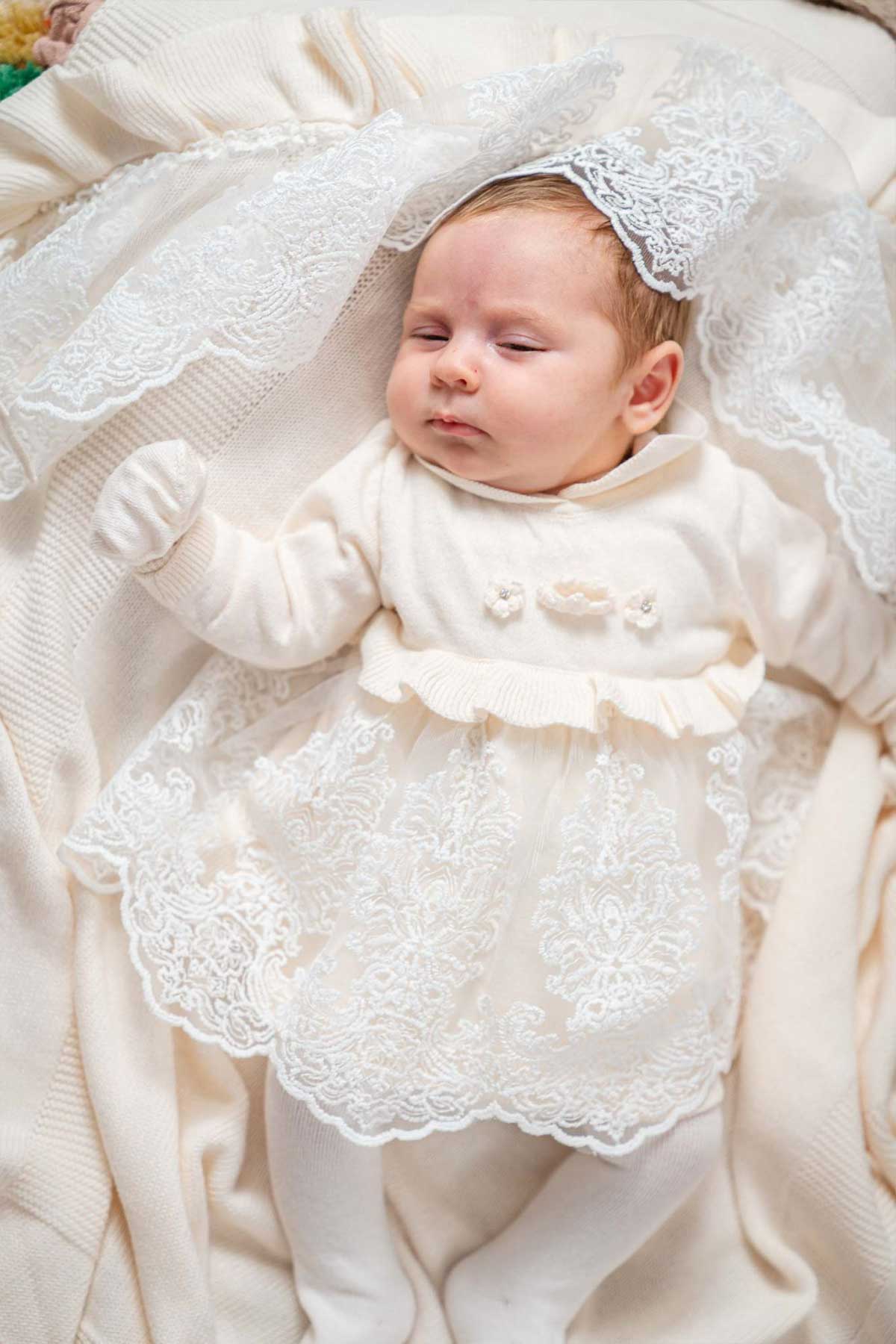 Brea Cream Knit Newborn Coming Home Set (5 Pcs)