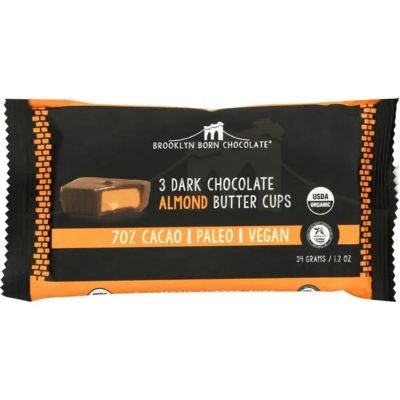 Brooklyn Born Dark Chocolate Almond Butter Cups - 12 Pack - 1.2 Oz Each
