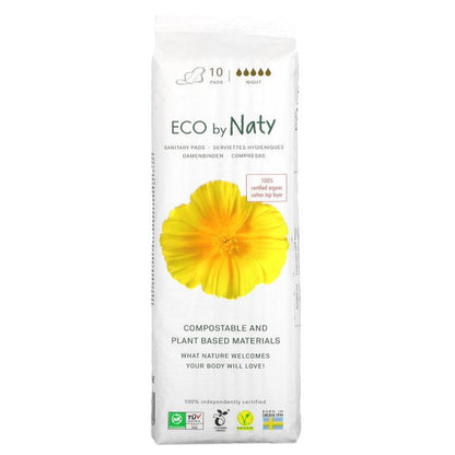 Eco By Naty Night Sanitary Pads (160 Count)