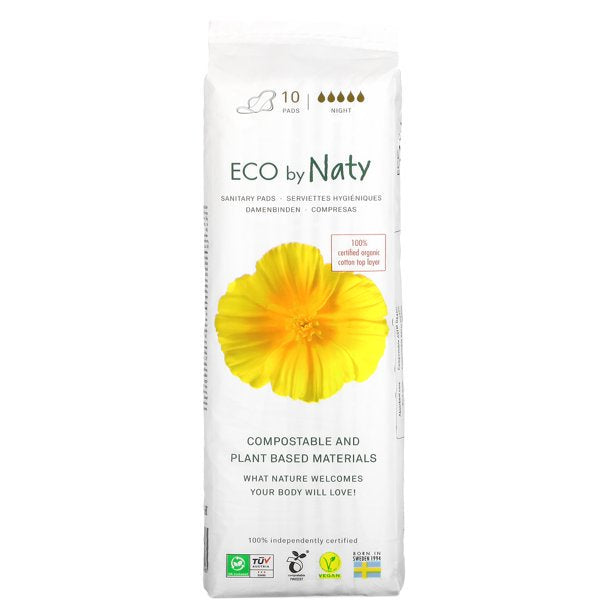 Eco By Naty Night Sanitary Pads (160 Count)