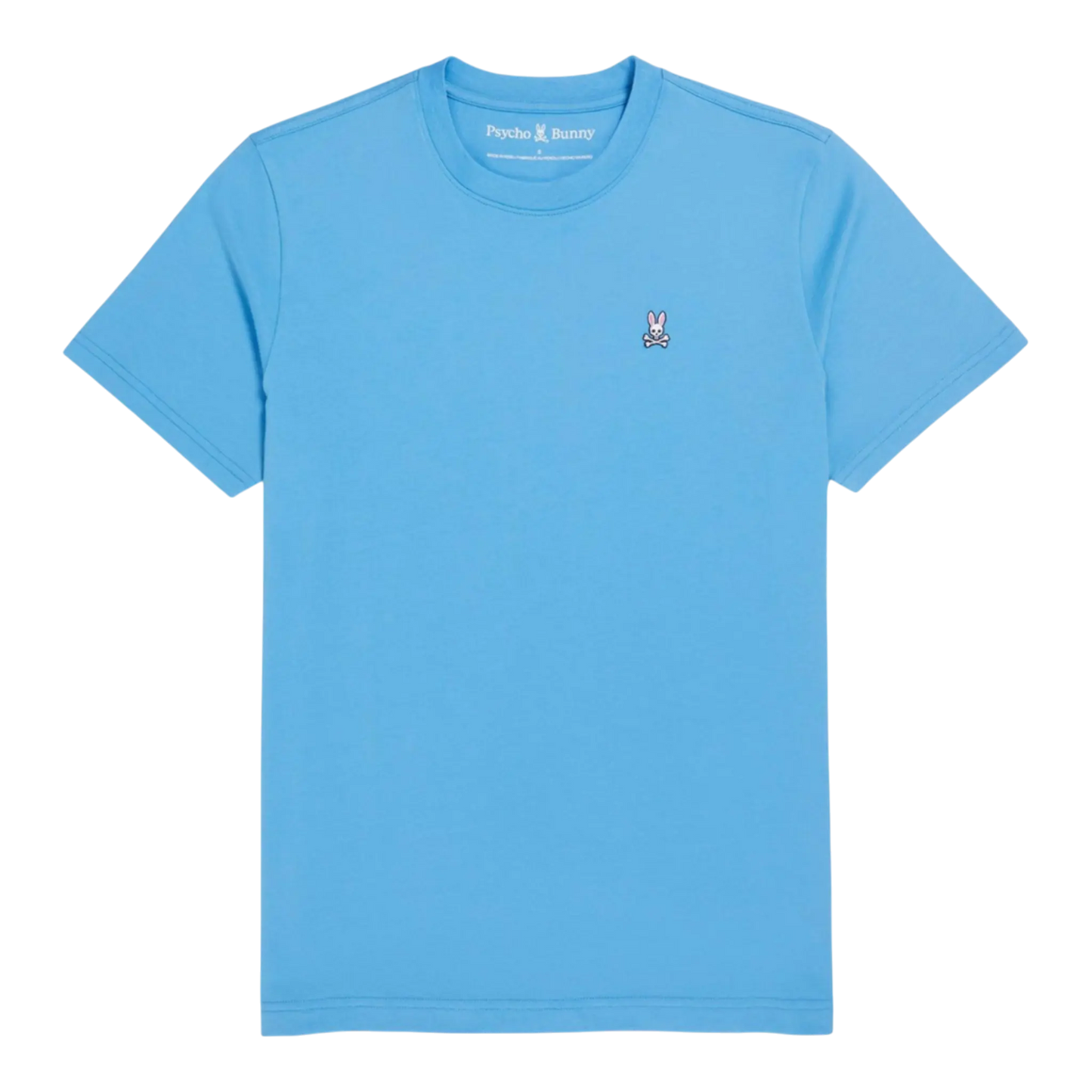 Psycho Bunny Classic Crew Neck Men Big and Tall T-Shirt Cool Blue