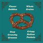Unique Pretzels Original Sprouted Grain Pretzel Splits, Case of 12 x 8 oz