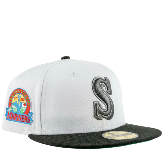 New Era 59Fifty Seattle Mariners 30th Anniversary Family Nights Pack Fitted Hat White/Black