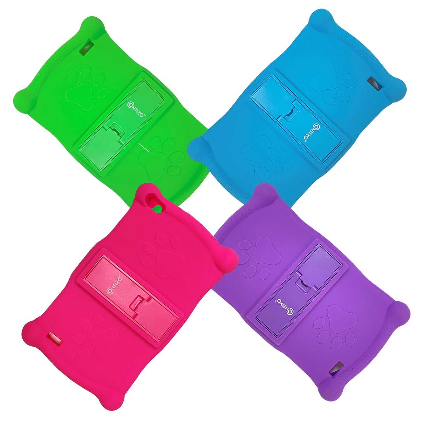 Contixo V10 Kids Tablet -Protective Silicon Case, Multi-Color by Contixo